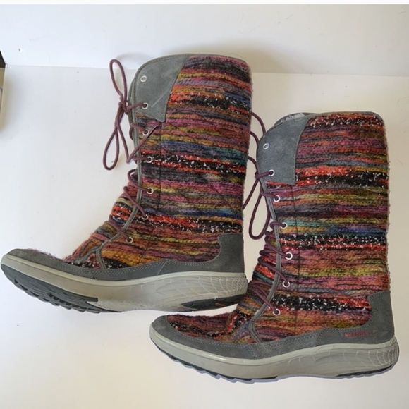 Merrell Pechora Colorful Boots Womens 10 EXCELLENT USED CONDITION - Picture 6 of 8